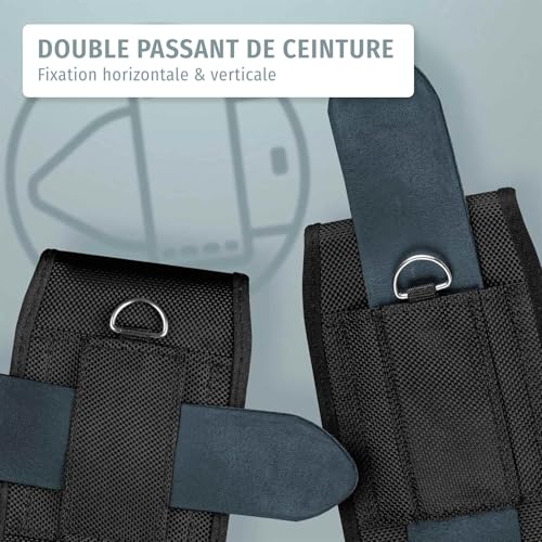 Étui de ceinture en nylon moex Agility pour iPhone 16 Pro Max housse robuste noire - 4