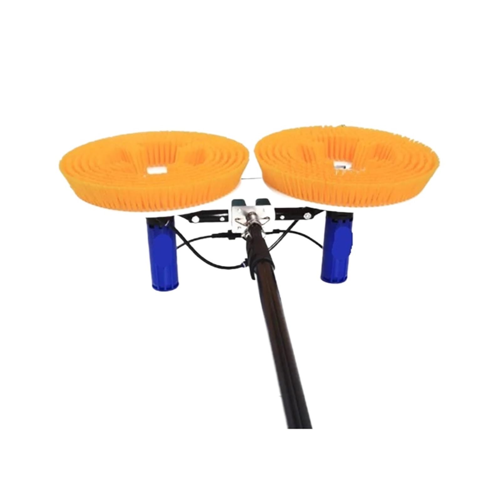 POGHDBXA Telescopic Pole Brush, Automatic Cleaning Device Solar Panels with Telescopic Pole and Water Inlet Rod, Rotary Brush For,Cleaning Brush