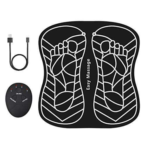 #N/A EMS Massageador Estimulador Elétrico para Pés, Dobrável, Tapete de Massagem Elétrico, Portátil,