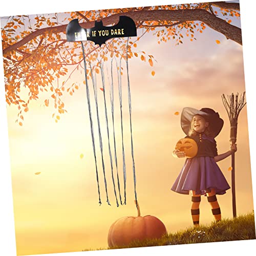 Hemobllo 2 Unidades Cortina De Porta De Malha De Morcego Cortina De Porta Borla Preta Gaze Preta Do