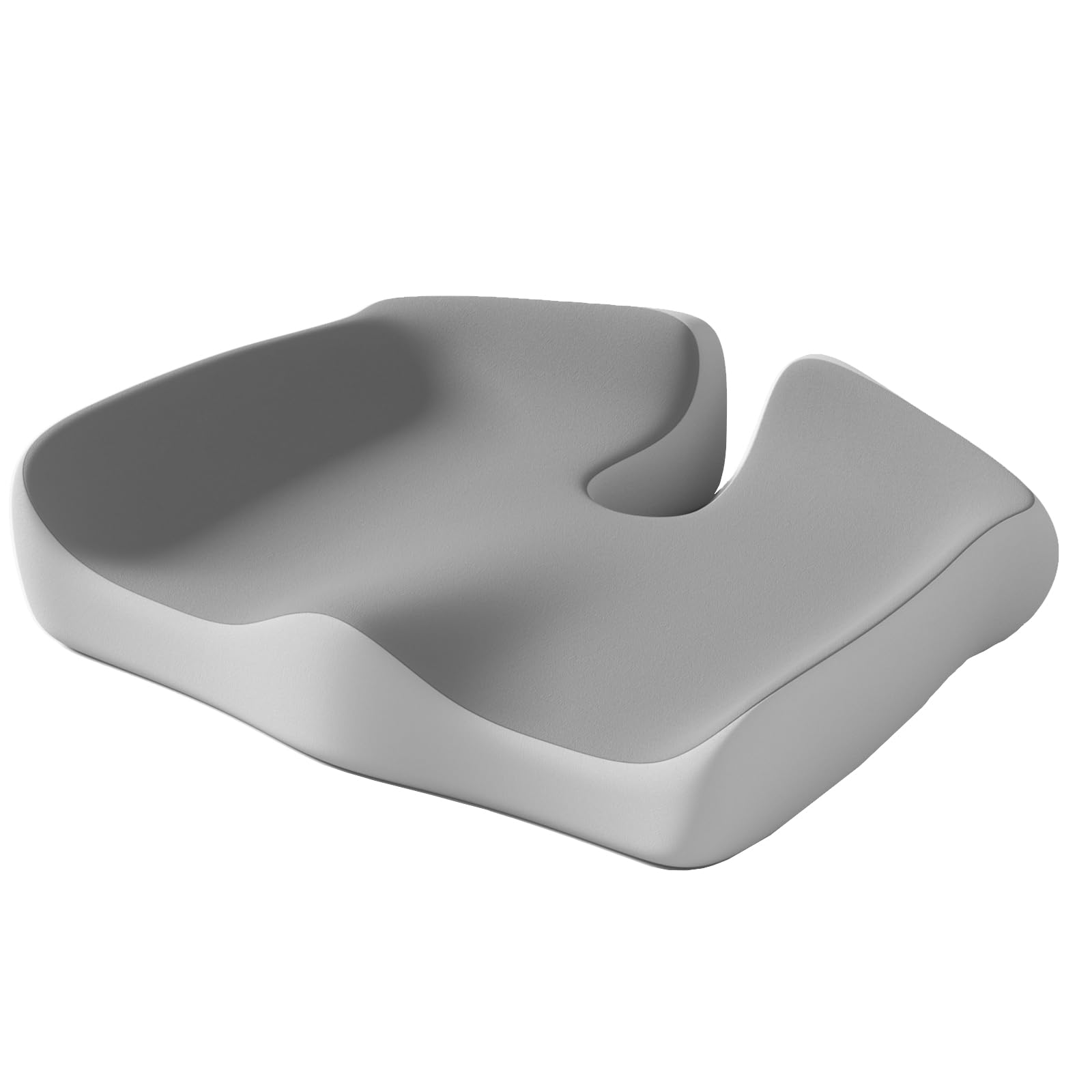 inaepeak Memory Foam Sitzkissen, Ergonomisches Sitzkissen für Bürostuhl und Autositz, Atmungsaktiver Netzbezug, Waschbar & rutschfest, Grau