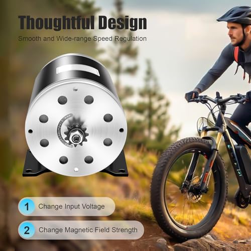 image for XUFOPLY Brushed DC Electric Motor, 36V 1000W MY1020 Type Motor Reversi