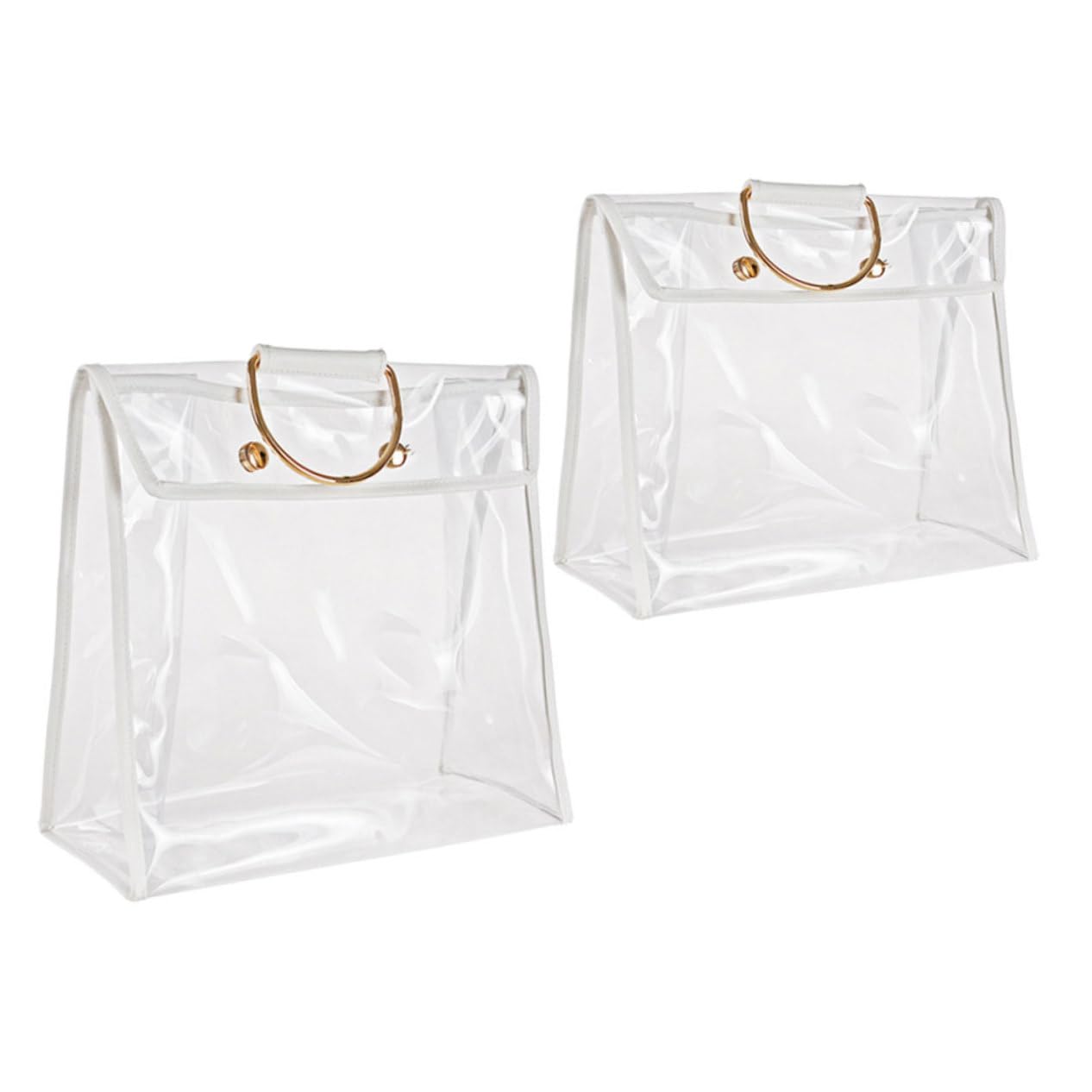 Ipetboom Organizador Colgante Transparente para Bolsos PVC 2 Piezas | Doble Pack, Diseño Visible para Localizar Contenido al Instante, Uso en Armario y Estancias Infantiles o Baño