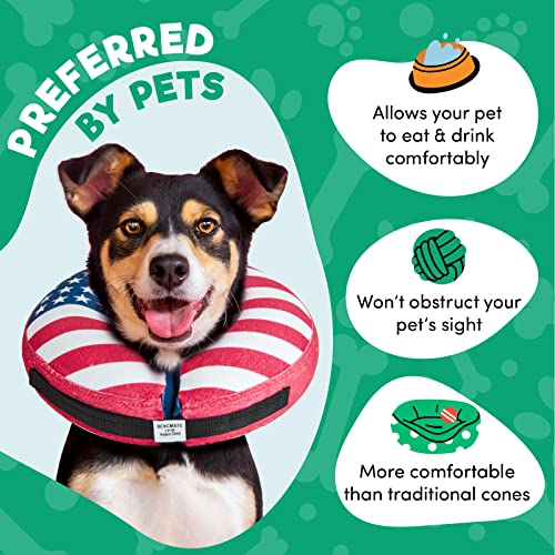 image for BENCMATE Inflatable Dog Cone Collar Alternative, Soft Dog Cone for Sma