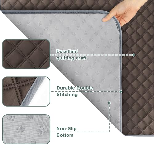 Image of Eterish Reusable Washable Pee Pads for Dogs Large /Extra Large 36'' x 41'' 2 Pack, Absorbent Pet Puppy Dog Training Pads Non-Slip, Waterproof Whelping Potty Pads for Dogs Leak-Proof