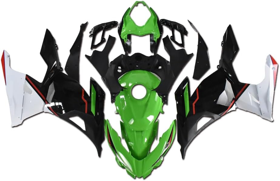 MC Green White Black Fairing Fit for Kawasaki Ninja 2018 2019 2020 2021 2022 2023 EX400 400R Injection Mold ABS Plastics New Bodywork 18 19 20 21 22 23 M42
