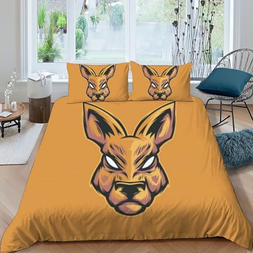 Housse de couette double Animaux Land microfibre infroissable et anti-décoloration 200x200cm