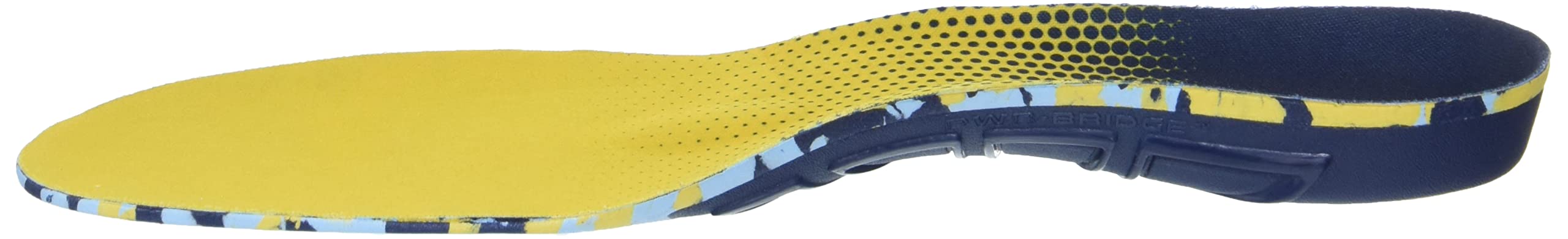 REVITALIGN Soletta di supporto per arco plantare alto, unisex, giallo, W 7-8,5 / M 6-7,5