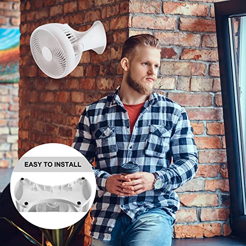 Eoenvivs Small Wall Fan 9 Inch Turbo 90 Degree Vertical Tilt Wall Mount With 3 Speed 25Ft Distance, Cooling Fan For Bedroom Office Home Corner, Small Portable Fans Electric Room Table Fan #TOP4