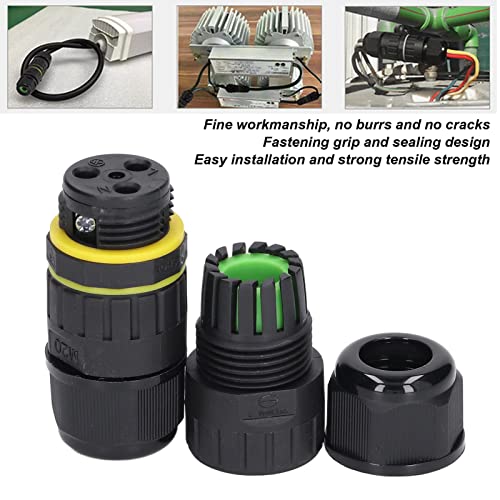 Conector de cable impermeable IP68 de 3 pines para evitar apagones en luces de patio 2