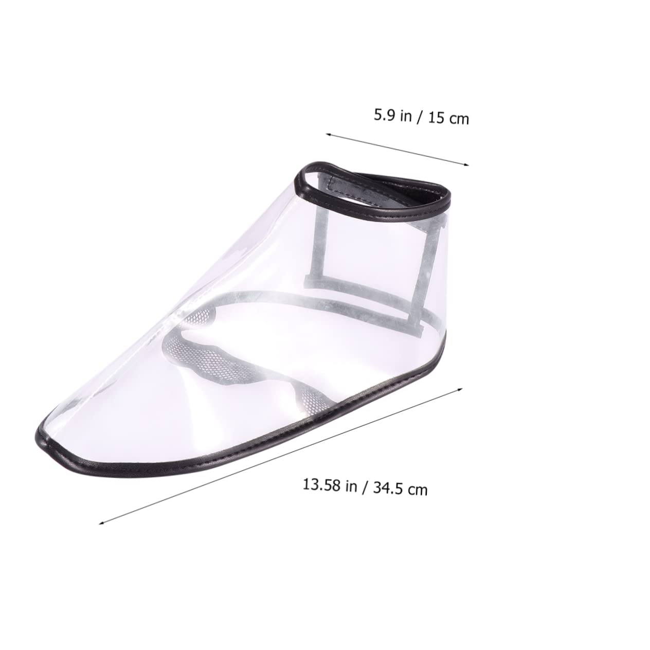 Beaupretty Fundas para Zapatos de Silicona Protección contra Cabello para Peluquería, L Transparente, Práctica y Removible para Profesionales