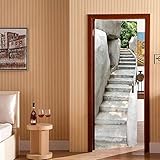 3D Türaufkleber Selbstklebend Türtapete - Treppe Aus 