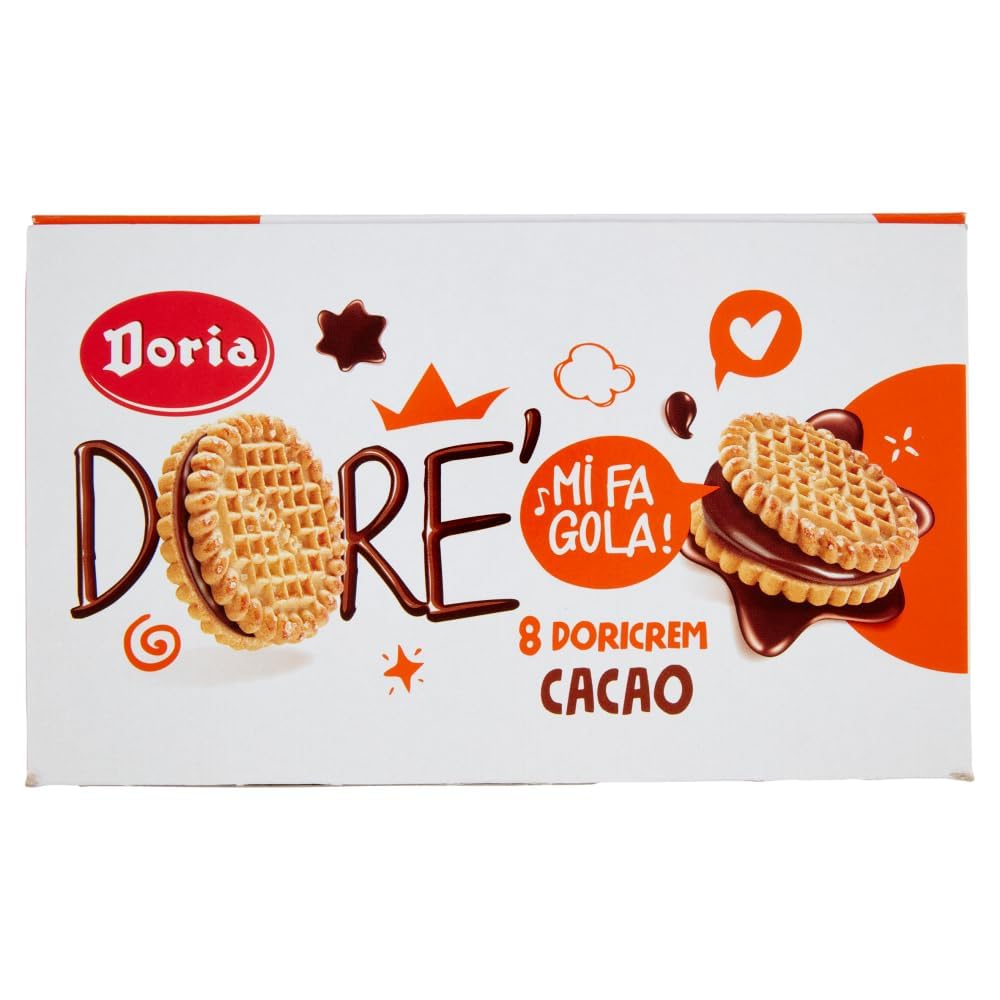 Italian Gourmet Dorè Biscotti Frollini al Cacao 60 x 75g Mürbekekse gefüllt