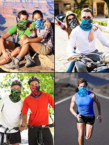 8 Pcs Summer Camo Neck Gaiter Scarf Bandanas for Men Sun Hoods Balaclava Cooling Breathable Face Mask Outdoor Sports4