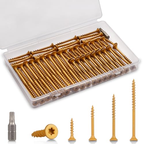 Qekoirm Outdoor Wood Deck Screw...