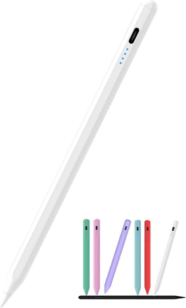 Lápiz óptico capacitivo para todas las tabletas Amazon Fire, lápiz óptico para Nintendo Switch/Switch OLED/Switch Lite, iPad, iPhone, Samsung Tab para juegos, dibujo y navegación, blanco