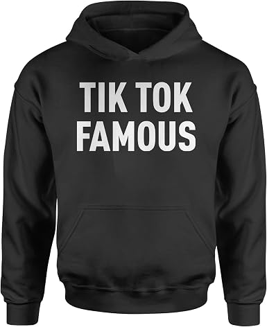 Amazon.com: Expression Tees TIK Tok Famous Sudadera con capucha de tamaño  juvenil : Ropa, Zapatos y Joyería
