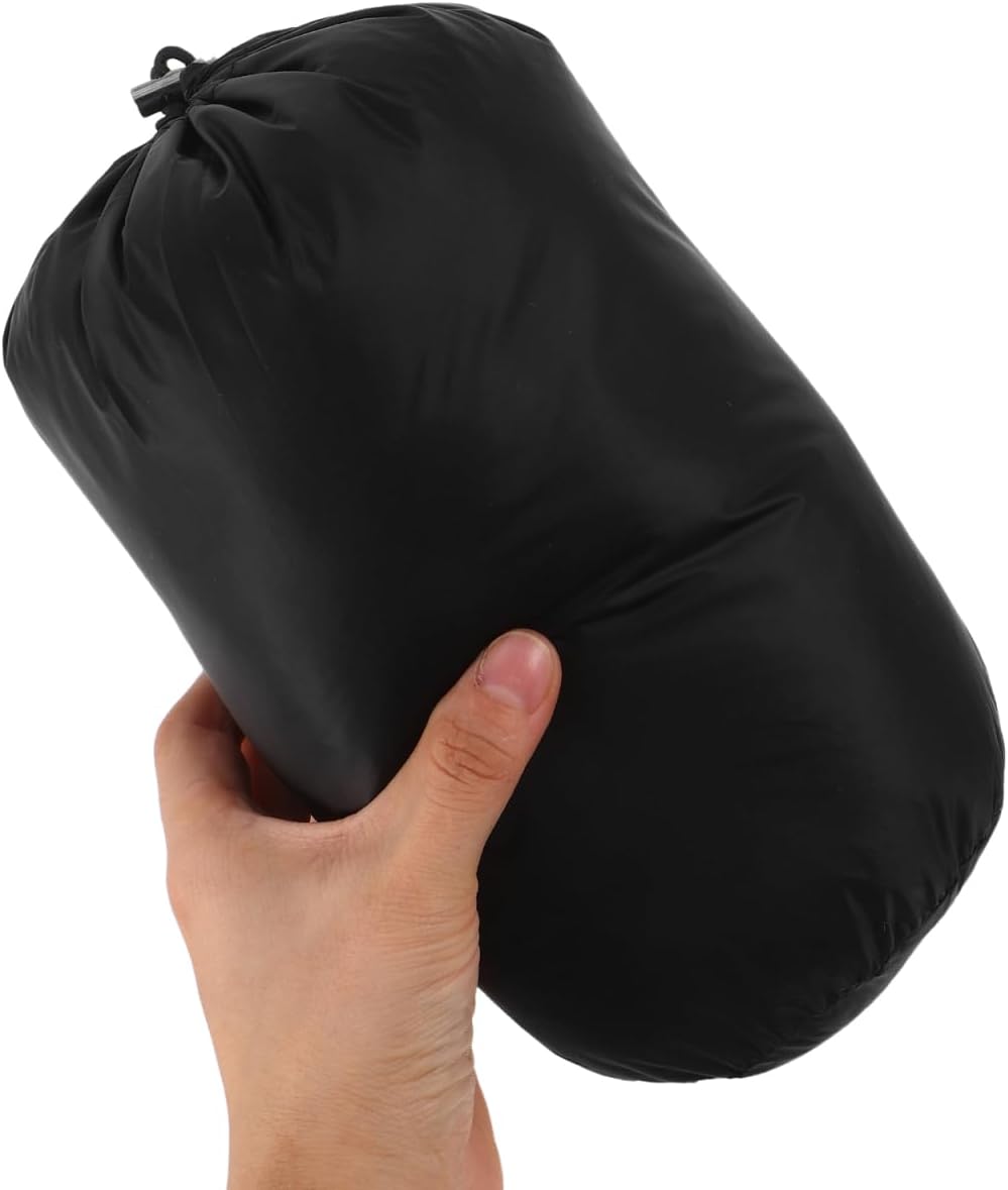Milisten 3pc Ultralight Compression Stuff - Water Resistant Nylon Storage Bags for Backpacking, Hiking & Camping - Space Saving Organizers for Down Jackets, Sleeping Bags & Gear (Black)