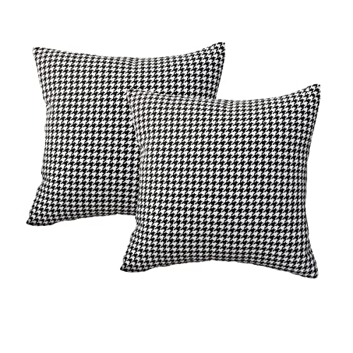 Vevins PCS-GIRD01-4545 Houndstooth Throw Pillow Covers 18 X 18 Inches