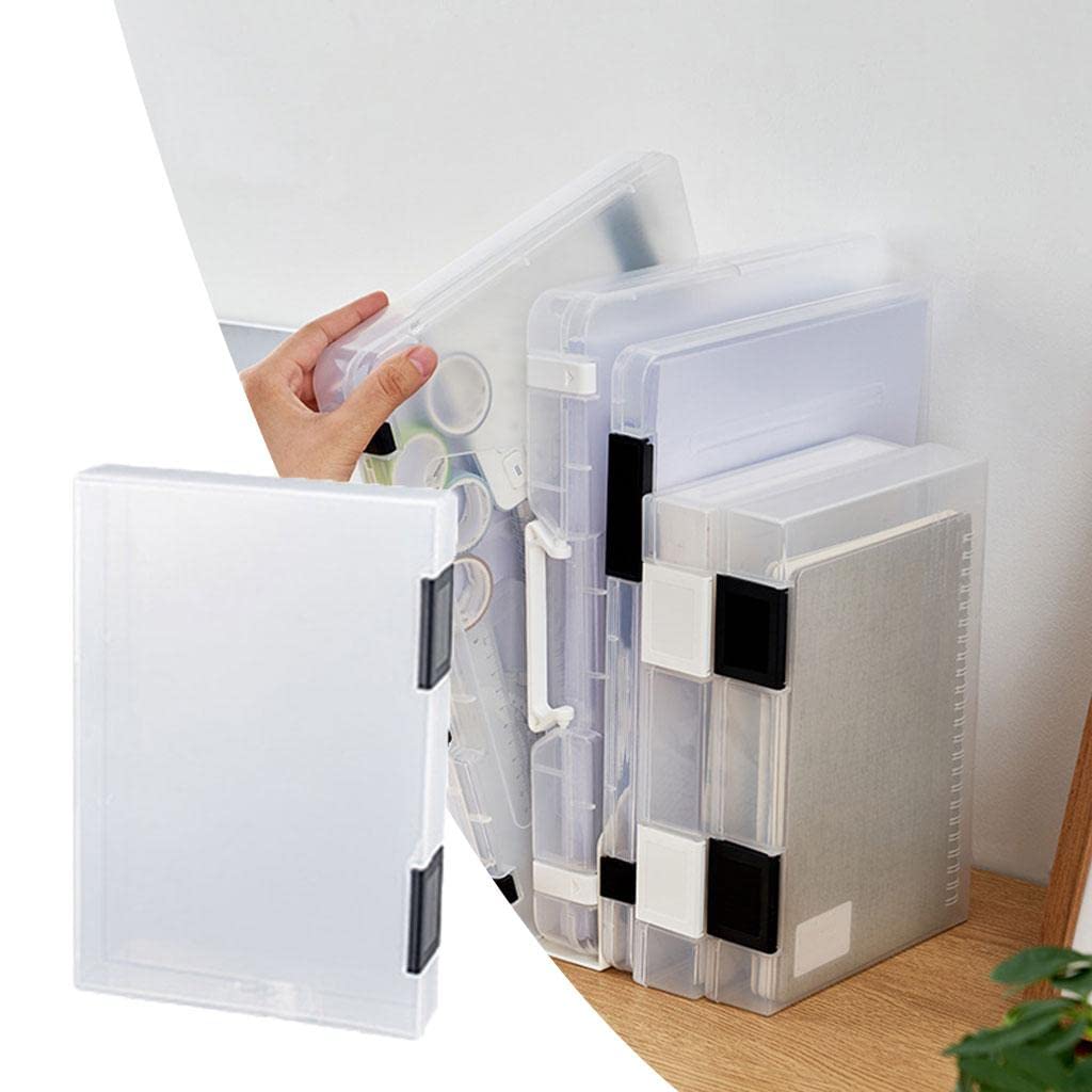 Amazon | Milageto ポータブルファイルケース、ハンドル付き