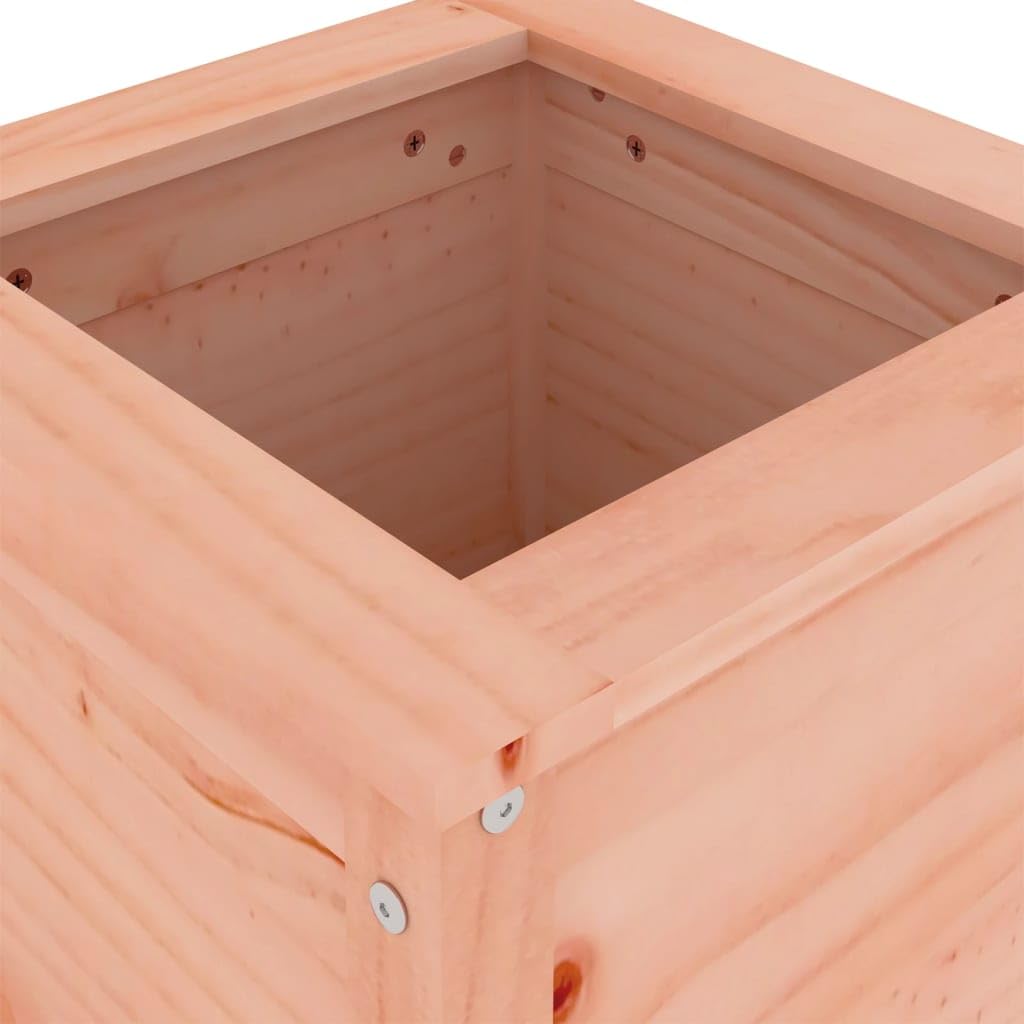 Macetero de Douglas 40 x 40 x 78 cm con diseño moderno, duradero y resistente para jardín, terraza o balcón para cultivo decorativo de hierbas, flores y verduras