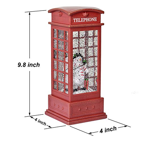 Lvydec Lighted Snow Globe Christmas Lantern - Musical Glittering Water Globe Lantern Decoration With A Snowman For Christmas Home Tabletop Centerpiece #TOP5