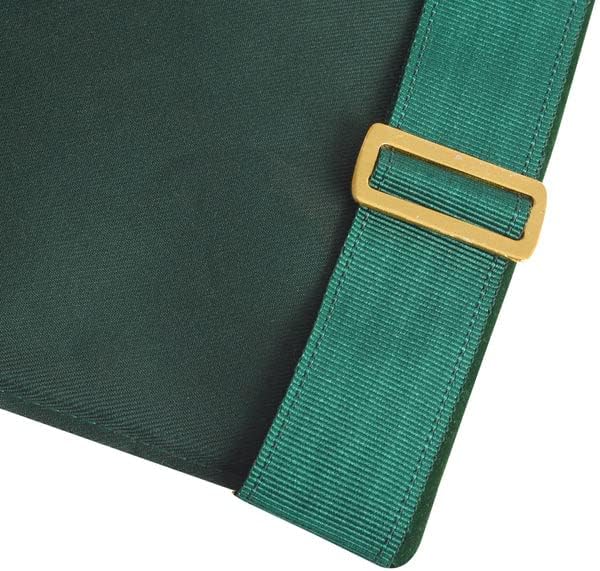 BRICKS MASONS Sovereign Master Allied Masonic Degrees Apron - Green Velvet
