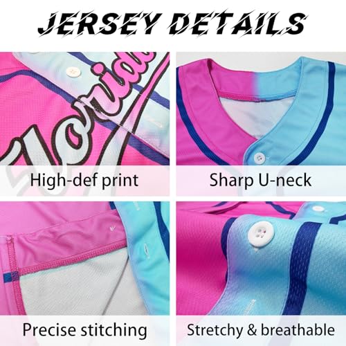 Custom Baseball Jersey Printed or Stitched, Customized Jersey miniatura 3