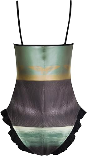 Miniatura 4 de Traje de baño de gatito Softpaws para mujer, gatito con botas, conjunto de bikini de gatito, pata blanda, traje de baño de playa (gatito, patatas