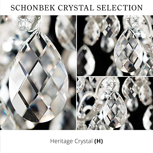 Schonbek Sterling 5 Light 16In X 18In Chandelier In Silver With Clear Heritage Hand-Cut Crystal #TOP3