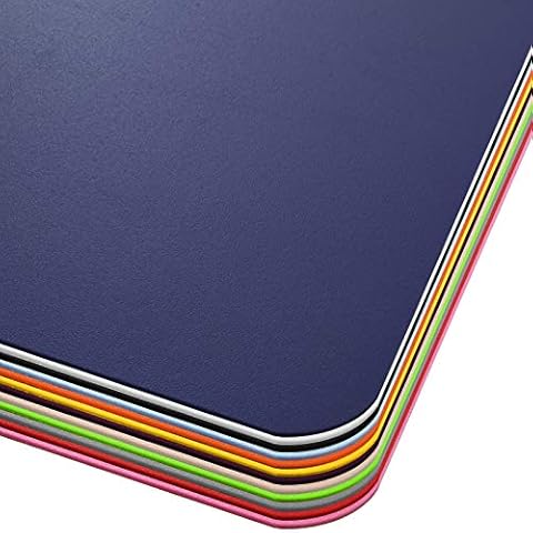 casa pura Desk Chair Mat - Office Mat | Polypropylene Hard Floor Protector | Variety of Colours | Floor Mat for Office Chair | Dark Blue - 75x120cm (2.5'x4') Cover
