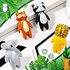 Kathfly 8 Pieces Cute Animal Knobs Kids Handles Ceramic Knobs Child Drawer Pulls Lovely Animal Cupboard Cabinet Nursery Drawer Handles with Screws for Room Bedroom Bathroom Kitchen Door Dressers #1
