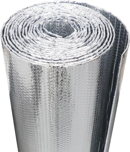 BUILDINGSHOP Heat Insulation 300 GSM (8mm) Sheet - (1.2Mtr X 10Mtr) Silver Bubble Sheet Heat Insulation Sheet for Roof Shield for Summer Radiant Barrier Thermal (B0CPCTVXG8) Amazon Price History, Amazon Price Tracker
