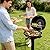 Electric Grill Outdoor, CUSIMAX Electric BBQ Grill, 1600W Portable BBQ with Lid for Cookouts, BBQ Gatherings, Small Spaces, Adjustable Heat, Removable Stand Grill, Oil Collector