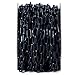 Goplus Plastic Chain Safety Barrier 125 FT Plastic Barrier Chain UV Protected Weatherproof for Crowd Control Industrial Purposes Decoration Queue Line(Black)