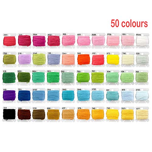 IPobie Kit di Attrezzi a Punto Croce,Ricamo