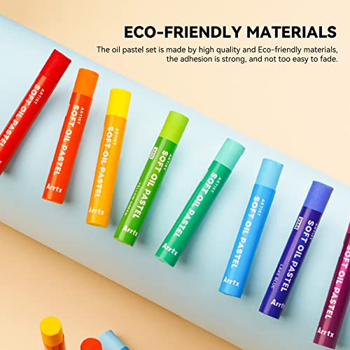Arrtx Oil Pastels, 72 Colors Artist Soft Oil Pastels Vibrant And Creamy, Pastels Art Supplies For Artists, Beginners, Students, Kids Art Painting Drawing #TOP5