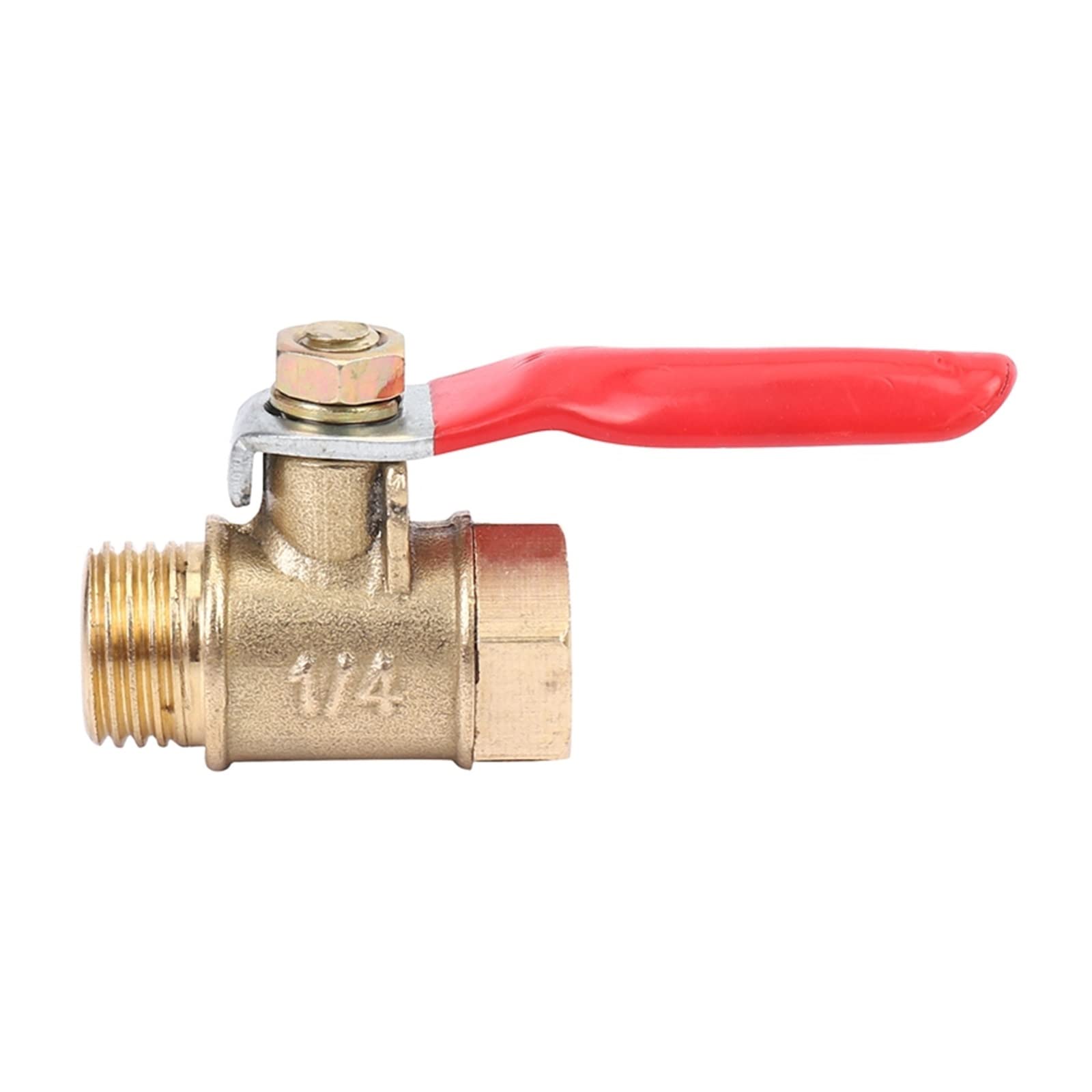 Resistir Extremos de Alta presión y Temperatura 8pcs 1/4 Pulgada válvula de balón de latón de Servicio Pesado Apagado Interruptor Macho y Hembra Escrutinio Accesorio de tubería de Rosca