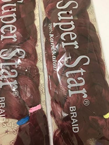 Kanekalon Jumbo Braid Hair Extension Burgundy(118)