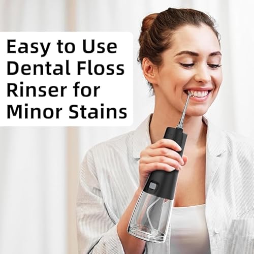Zaccer ZACCER-017 Water Flosser For Teeth Cleaner Rechargeable Oral Irrigator 4 Modes 300Ml Ipx7 Waterproof Powerful Battery Portable Water Dental Pick thumb #2