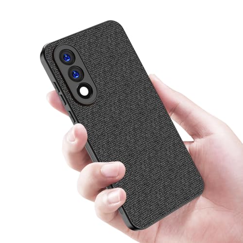 Image of Kapa Soft Full Fabric Protective Back Case Cover for OnePlus Nord 5 | Shockproof Slim Hard Anti Slip Back Case (Black)