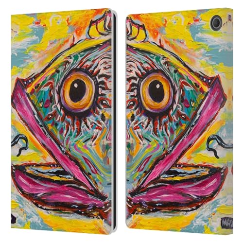 Étui Portefeuille en Cuir Amazon Fire Max 11 Head Case Designs Le Poisson