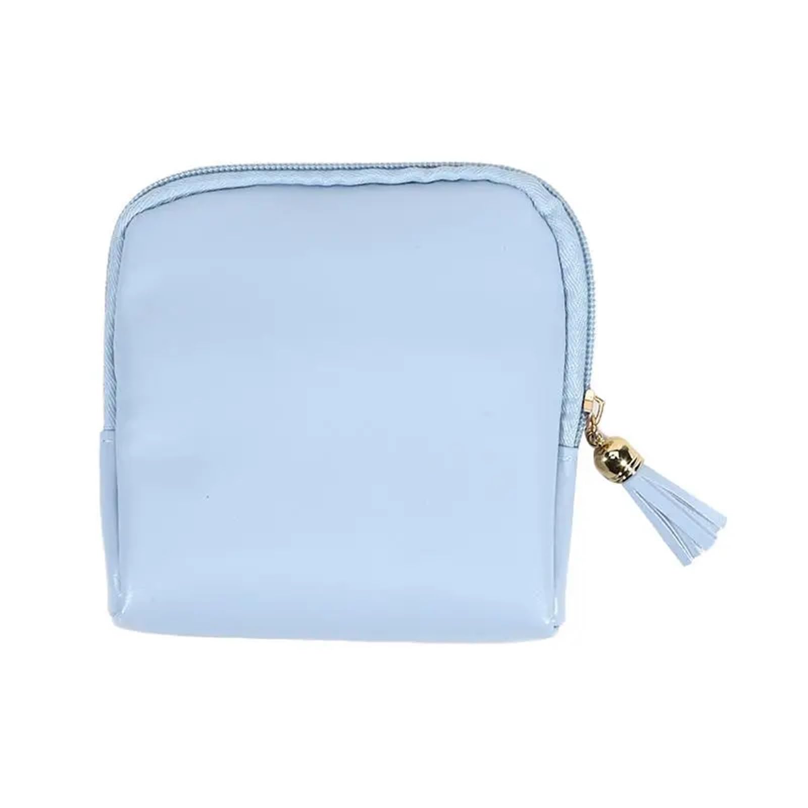 FDzkrtvm Transparent Jewelry Storage Book, Velvet Jewelry Storage Bag for Travel Multicolor(Sky Blue)