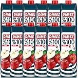 Dimes 100 % Apfelsaft – 1 L Flasche | Direktsaft ohne Zusatzstoffe, 12 ER