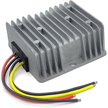 Golf Cart Voltage Reducer Regulator 48V to 12V 20A Converter, Waterproof 240W DC to DC Step Down Converter for EZGO Club Car Yamaha Golf Carts, Heavy Duty, Low Noise