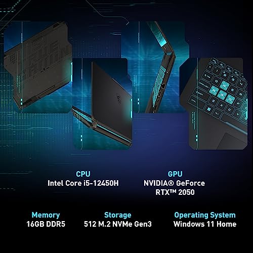 MSI Cyborg 15: Portátil Gamer Intel i5, RTX 2050, 16GB, 512GB SSD