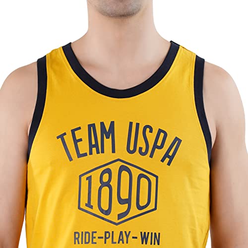 U.S. POLO ASSN. Men Crew Neck Brand Print IYAE Fashion Vest - Pack of 1