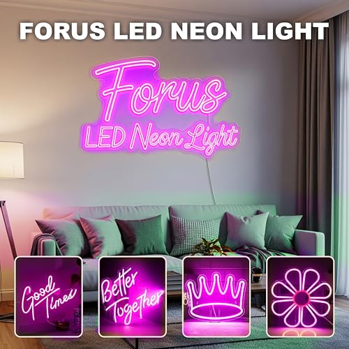 Image of Forus 5 Meter LED Neon Strip Light - Purple, Flexible Waterproof Rope Lights 16.4 Feet, Indoor Outdoor Diwali Decorative Cove Lighting, Restaurant Decorations, Home Decor, Festivals, 1 Yr Warranty