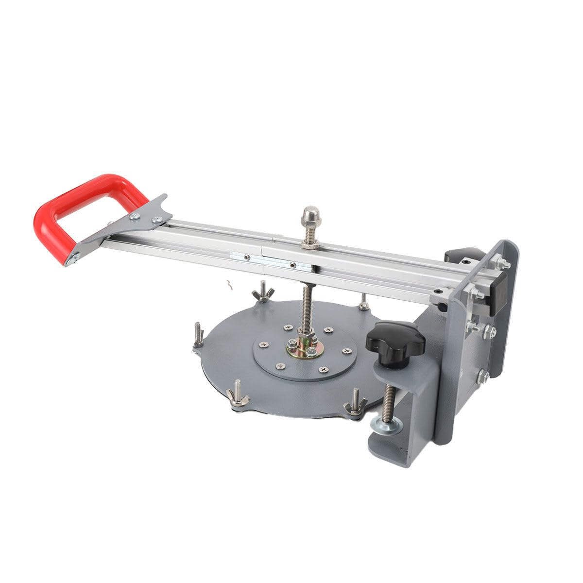 Cozyel 8inch Manual Pizza Dough Pastry Press Machine Stainless Steel Pizza Press Maker Household Pizza Dough Press Machine Manual Pizza Dough Press with Round Square Cake molds, Height Adjustable