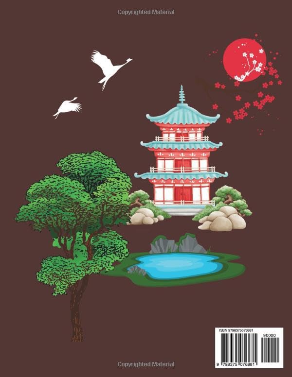 Japanese Temple Gardens Coloring Book for Adults: 50 Garden Designs for Stress Relief and Relaxation - Image 2
